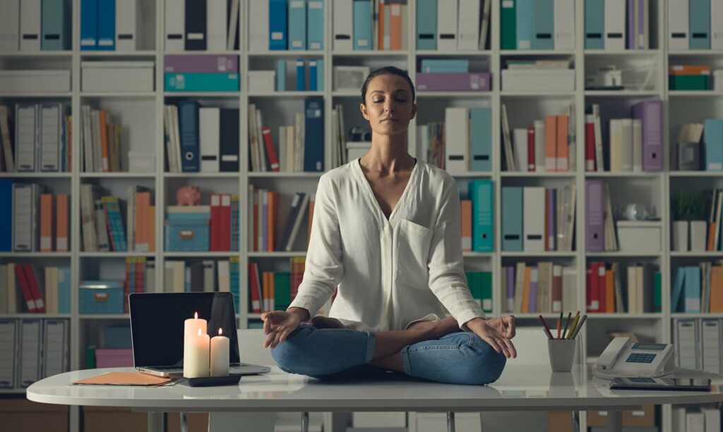 Entspannung und Meditation als BGM Firmenfitness
